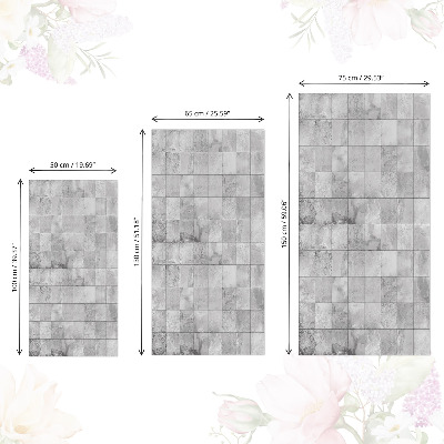 Furniture vinyl Gray tiles