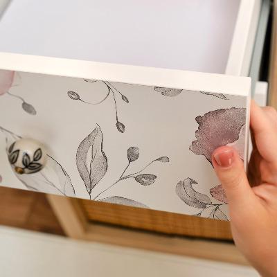 Furniture decal Pastel flowers