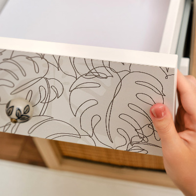 Furniture vinyl wrap Monstera leaves