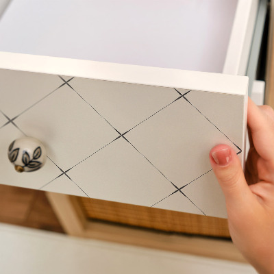 Cabinet sticker Geometric rhombuses