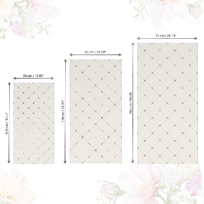 Cabinet sticker Geometric rhombuses