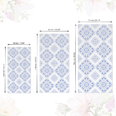 Furniture decal Blue pattern