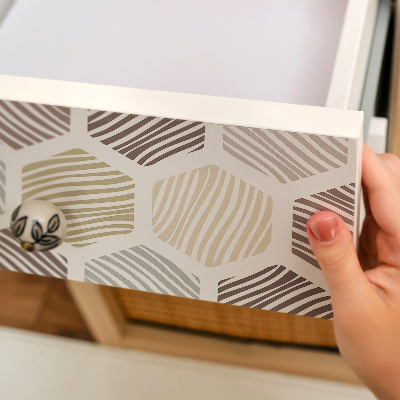 Furniture vinyl wrap Hexagon mosaic