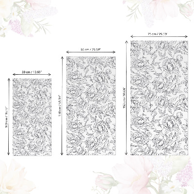 Furniture vinyl Floral pattern