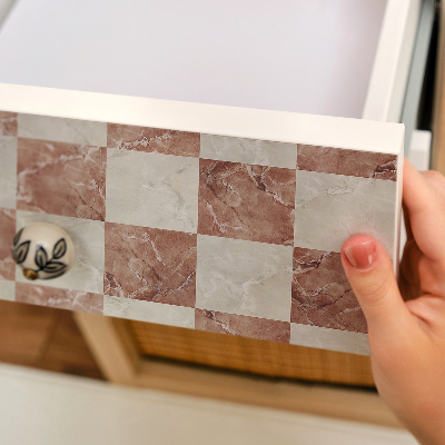 Furniture vinyl Marble grid