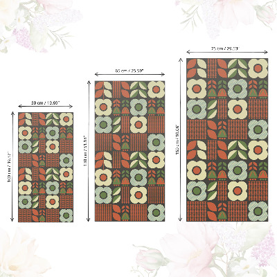 Cabinet sticker Flowers folklore