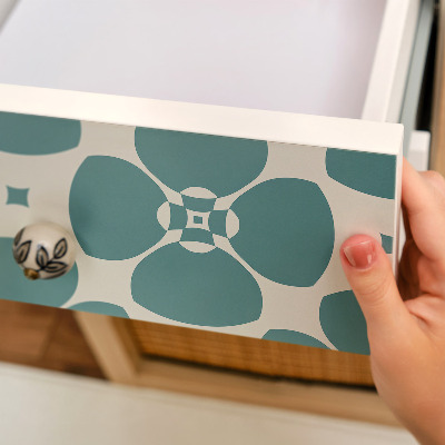Cabinet sticker Floral geometry