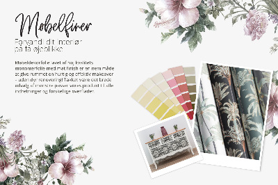 Cabinet sticker Floral geometry