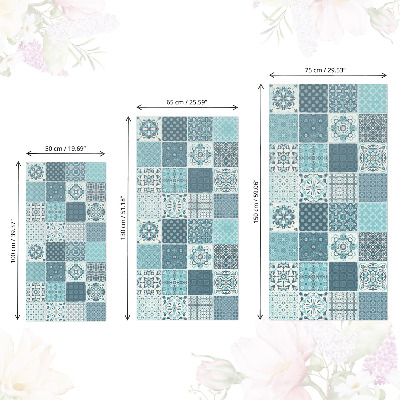 Furniture vinyl Turquoise tiles