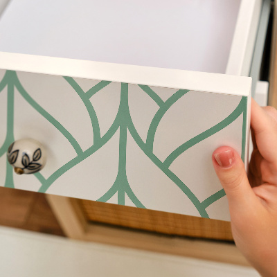 Furniture decal Geometric leaves