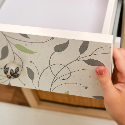 Cabinet sticker Small leaves