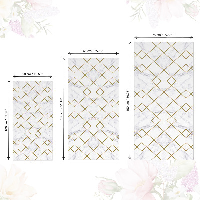 Furniture decal Marble geometry