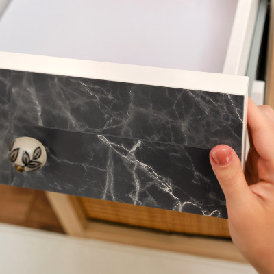 Cabinet sticker Dark marble