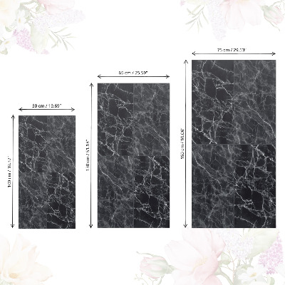 Cabinet sticker Dark marble