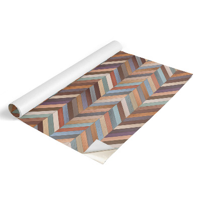 Furniture vinyl Colorful herringbone