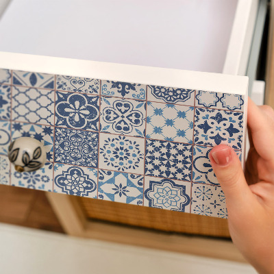 Furniture decal Blue mosaic
