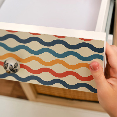 Furniture vinyl Colorful waves