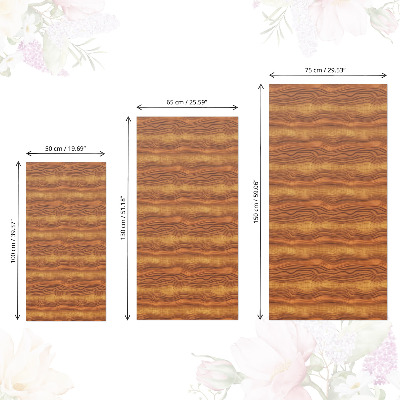 Cabinet sticker Wooden waves