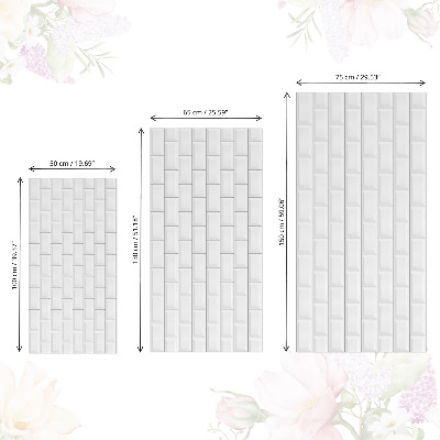 Cabinet sticker White tiles