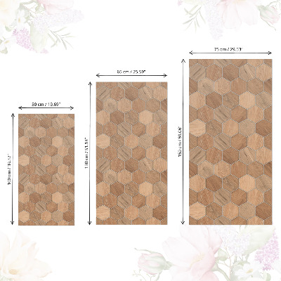 Furniture vinyl wrap Wooden mosaic