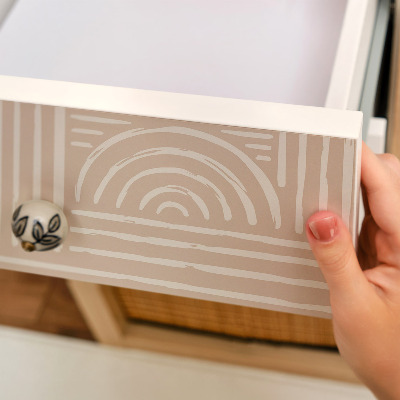 Furniture vinyl Beige stripes