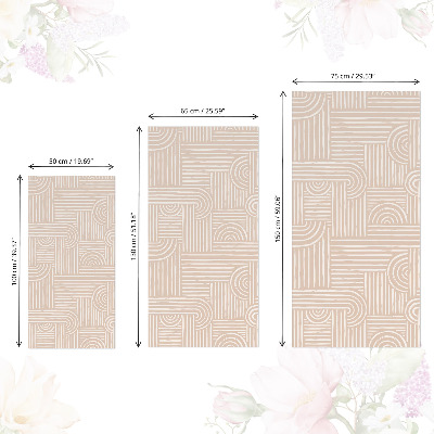 Furniture vinyl Beige stripes