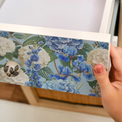 Furniture vinyl wrap Floral motif