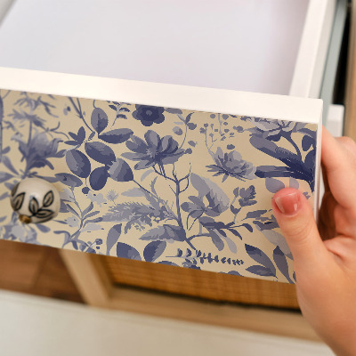 Furniture decal Floral pattern