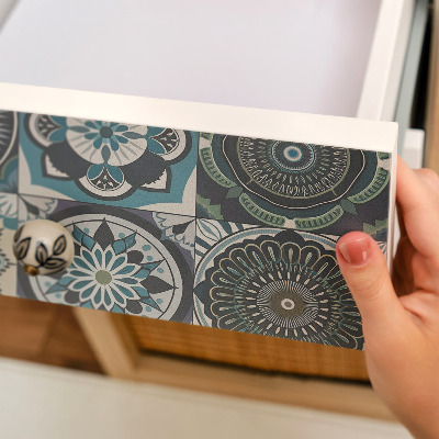 Furniture vinyl Mandala tiles