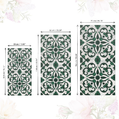 Furniture vinyl Green ornaments