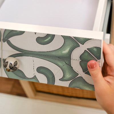 Furniture vinyl Green ornaments