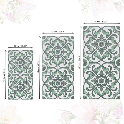 Furniture vinyl Green ornaments