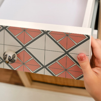 Furniture vinyl Checkerboard of tiles