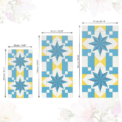 Furniture vinyl wrap Blue stars