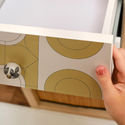 Furniture vinyl Mustard wheels