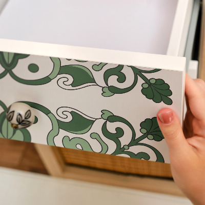 Furniture vinyl Green tiles