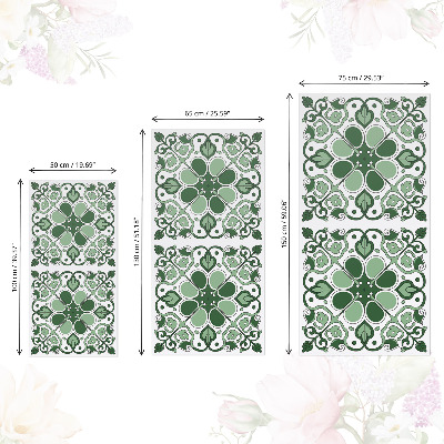 Furniture vinyl Green tiles