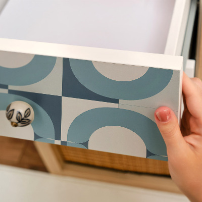 Furniture vinyl Blue wheels