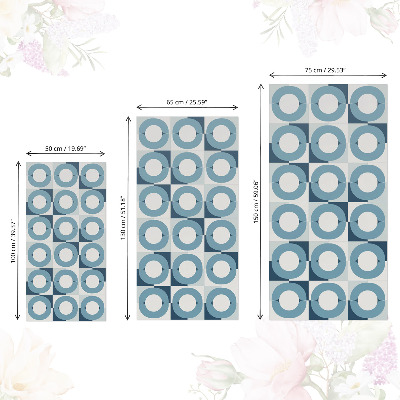 Furniture vinyl Blue wheels