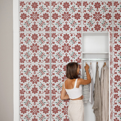 Furniture vinyl Folk flowers