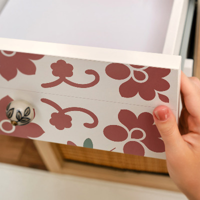 Furniture vinyl Folk flowers