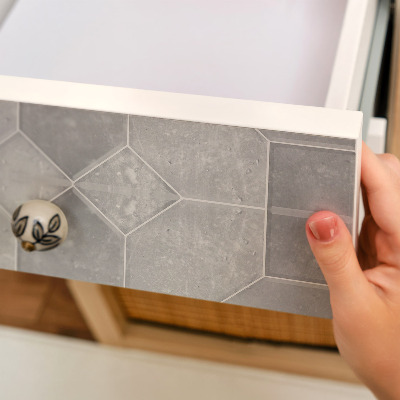 Furniture vinyl wrap Geometric tiles