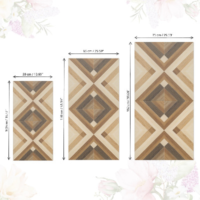 Furniture vinyl Wooden mosaic