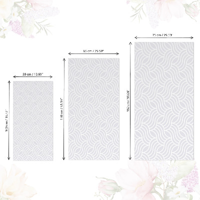 Cabinet sticker Wavy pattern