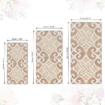 Cabinet sticker Rustic pattern
