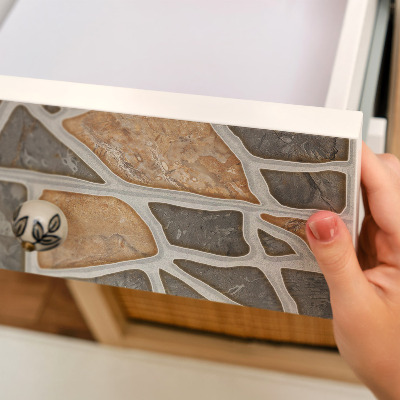 Cabinet sticker Stone pattern
