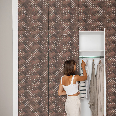 Furniture vinyl Herringbone brick pattern