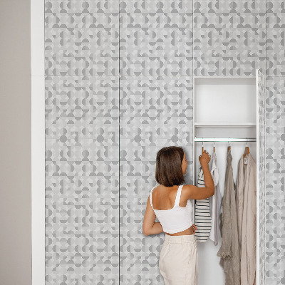 Cabinet sticker Gray geometry