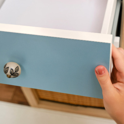 Furniture vinyl wrap Blue color