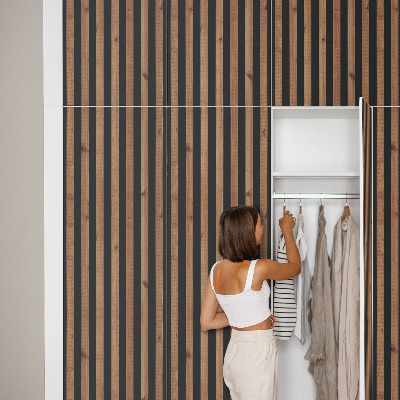 Cabinet sticker Wooden slats